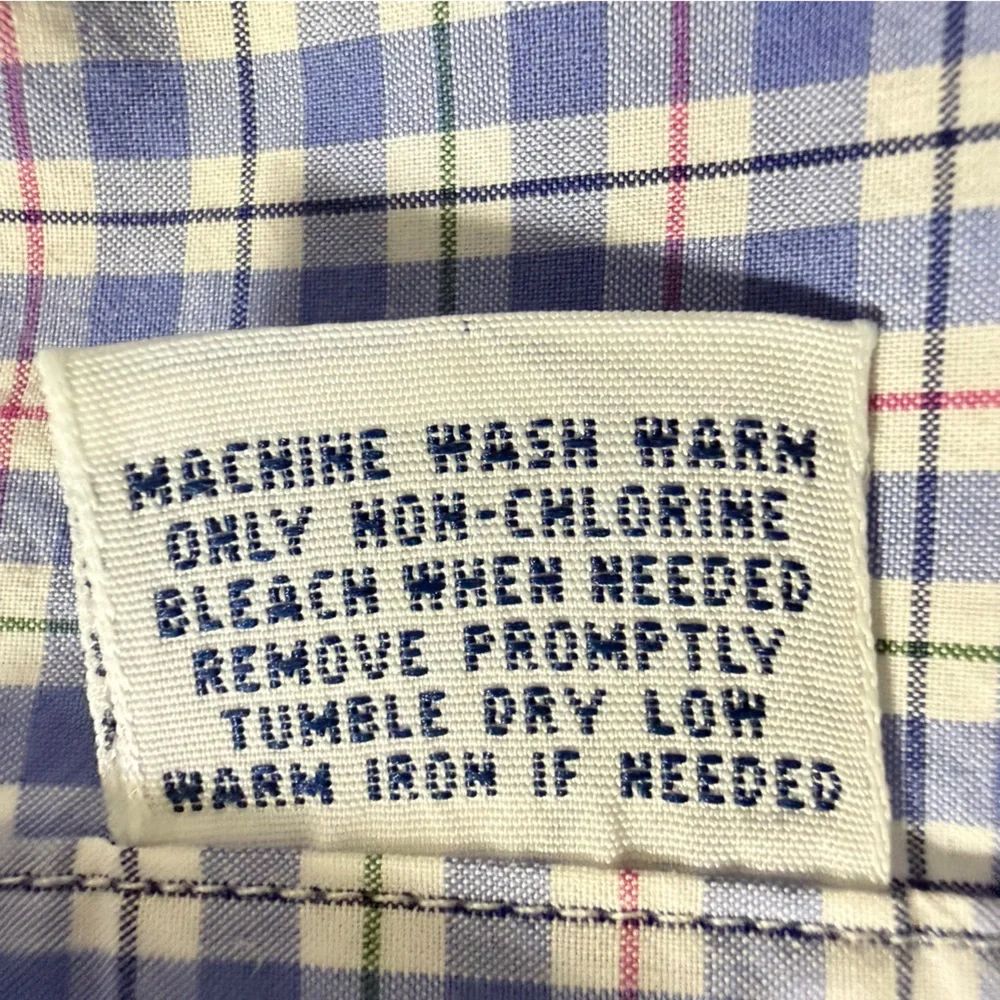 Ralph Lauren Blue Plaid Button Down Shirt -‎ Pink Pony Men’s Sz Small